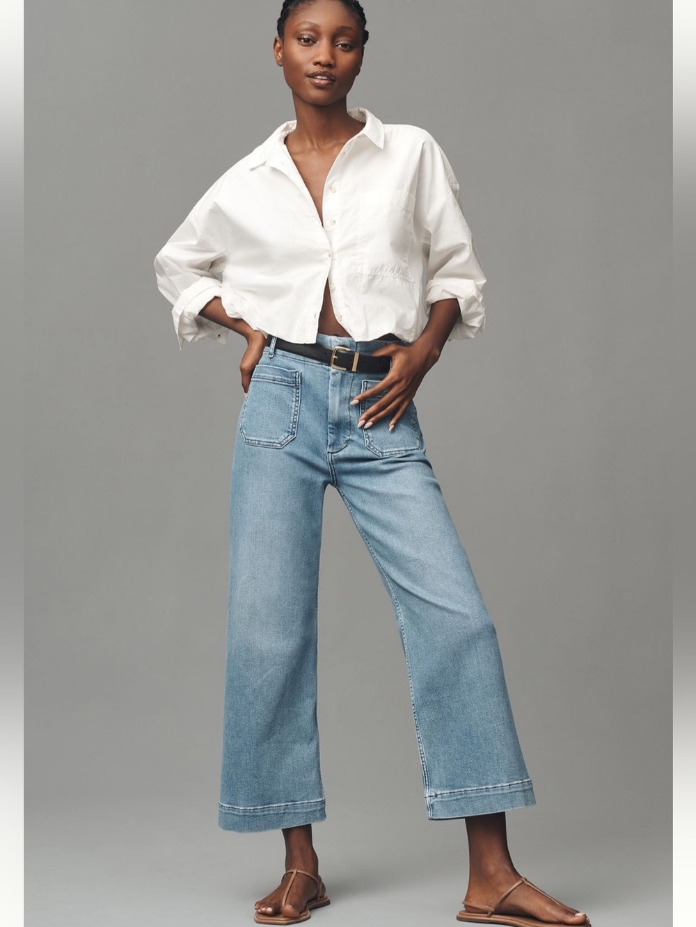 Anthropologie Maeve Colette High Rise Wide Leg Jeans